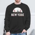New York City Skyline Downtown Cityscape Baseball Sports Fan Sweatshirt Gifts for Old Men