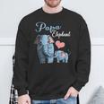 Niedliche Papa Elefant Schwangerschaftsankündigung Babyparty Sweatshirt Geschenke für alte Männer