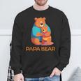 Niedlicher Papa Bär Sohn Und Tochteratertag Sweatshirt Geschenke für alte Männer