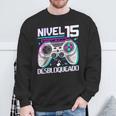 Nivel 15 Desbloqueado Cumpleaños 15 Años Camisa de entrenamiento Regalos para ancianos