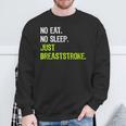 No Eat Sleep Repeat Just Breaststroke Swimming Sweatshirt Gifts for Old Men