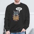 Nö Hund Statement Frosch I No Fun I Nein Sweatshirt Geschenke für alte Männer