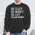 No Sleep No Money No Life Pre-Vet Student Sweatshirt Gifts for Old Men