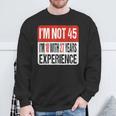 No Tengo 45 Tengo 18 Con 27 Años De Experiencia Camisa de entrenamiento Regalos para ancianos