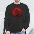 Nordic Ravenalknut Symbol And Full Moon S Sweatshirt Geschenke für alte Männer