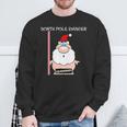 North Pole Dancer Christmas Santa Sweatshirt Gifts for Old Men