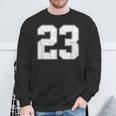 Number 23 Numbered Vintage 23Rd Years Old Birthday Sweatshirt Gifts for Old Men