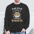 Nur Ein Mädchen Das Spaghetti Liebt Sweatshirt Geschenke für alte Männer