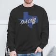 Oak Cliff Texas Tx Map Sweatshirt Gifts for Old Men