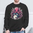 Octopus Playing Drums Drummer Musician Drumming Band Sweatshirt Gifts for Old Men