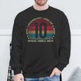 Official Double Digits 10 Year Old 10Th Birthday Sweatshirt Gifts for Old Men
