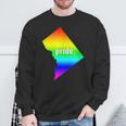 The Official Gay Pride Washington Dc Rainbow Sweatshirt Gifts for Old Men