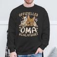 Offizielles Oma Schlaf Französische Bulldogge Sweatshirt Geschenke für alte Männer