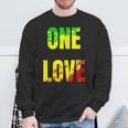 One Love Rastafari Colors For Peace & Reggae Lover Sweatshirt Gifts for Old Men