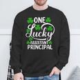 One Lucky Assistant Principal St Patrick's Day Sweatshirt Gifts for Old Men