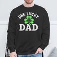 One Lucky Dad Father Irish St Patrick's Day Sweatshirt Gifts for Old Men