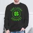 One Lucky Dempsey Irish Family Four Leaf Clover Sweatshirt Gifts for Old Men