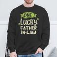 One Lucky Father-In-Law St Patrick's Day Family Sweatshirt Gifts for Old Men