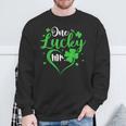 One Lucky Mr Engagement Wedding Groom Couple Matching Sweatshirt Gifts for Old Men
