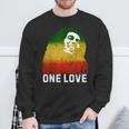 One Reggae Love Reggae Music Rastafarian Jamaica Rock Roots Sweatshirt Gifts for Old Men