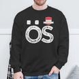 Österreich Menschenflagge Buchstaben Ö Und S Österreich Österreich Sweatshirt Geschenke für alte Männer