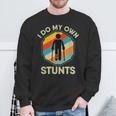 I Do My Own Stunts Ankle Surgery Leg Injury Recovery Sweatshirt Gifts for Old Men