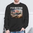 P-51 Mustang American Ww2 Fighter Airplane P-51 Mustang Sweatshirt Gifts for Old Men