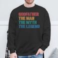 Padrino Hombre Mito Leyenda Ahijado Padrino Camisa de entrenamiento Regalos para ancianos