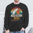 Papa 2024 Babyankündigung Werdender Papa Sweatshirt Geschenke für alte Männer