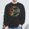 Papa 2024 Wird Geladenater Werden 2024 Retro Dad Est 2024 Sweatshirt Geschenke für alte Männer