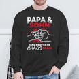 Papa & Sohn Das Perfekte Chaos Team Father's Day Bester Papa Sweatshirt Geschenke für alte Männer