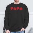 Papa Aus Herzen Idea For Dad Superdad Bonus Dad Sweatshirt Geschenke für alte Männer