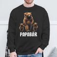 Papa Bärater 3 Kinder Papa Familienatertag Sweatshirt Geschenke für alte Männer