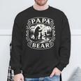 Papa Bear Fishing Adventure Father's Day Sweatshirt Gifts for Old Men