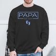 Papa Established Est 2024 Junge Neugeborener Herren Neuer Opa Sweatshirt Geschenke für alte Männer