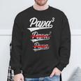 Papa Hoch 3 Kinderder Wernder Papa German L Sweatshirt Geschenke für alte Männer