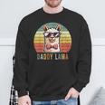 Papa Lama Lustiges Lama Alpaka Sweatshirt Geschenke für alte Männer