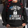 Papa Is My Name Keeping Gender Is My Game Baby Reveal Sweatshirt Gifts for Old Men