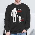 Papa Sohn Wahre Chef Füratertag Geburtstag Weihnachten Sweatshirt Geschenke für alte Männer