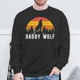 Papa Wolf Für Liebhaber Wölfe Tierweltatertag Sweatshirt Geschenke für alte Männer