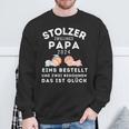 Papaon Zwillingen 2024 Saying Proud Twin Papa 2024 Sweatshirt Geschenke für alte Männer