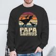 PapasaurusRex Dinosaur Triplet Dino Daddy Papa Saurus Sweatshirt Gifts for Old Men