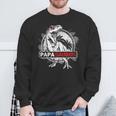 PapasaurusRex Papa Saurus Dinosaur Grandpa Dino Camisa de entrenamiento Regalos para ancianos