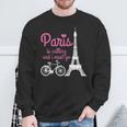 Paris France Eiffel Tower Souvenir Sweatshirt Geschenke für alte Männer
