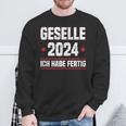 Passed Exam Geselle 2024 Azubi Sweatshirt Geschenke für alte Männer