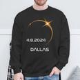 Path Of Totality America Total Solar Eclipse 2024 Dallas Sweatshirt Gifts for Old Men