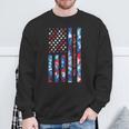 Patriotic Af United States Patriotic American Flag Tie Dye Sweatshirt Gifts for Old Men