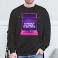 I Paused My Game To Be Here Video Gamer Retro Vintage Sweatshirt Gifts for Old Men