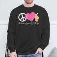Peace Love K-Pop Cute Kpop Music Anime Lover Sweatshirt Gifts for Old Men