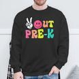 Peace Out Pre-K Graduation Class Of 2024 Last Day Of School Sweatshirt Gifts for Old Men